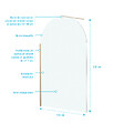 AURLANE - Paroi de Douche arrondie 120x200 cm - Profilé Or Doré Brossé - GOLDY CURVED - vignette