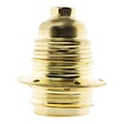 ZENITECH - Douille E27 acier laitonné double bague + borne de terre - Zenitech - vignette