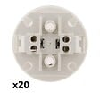 ZENITECH - Lot de 20 douilles de chantier E27 - Blanc - Zenitech - vignette