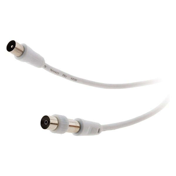 ZENITECH - Prolongateur TV mâle/mâle + adaptateur F/F 2m - Zenitech - large