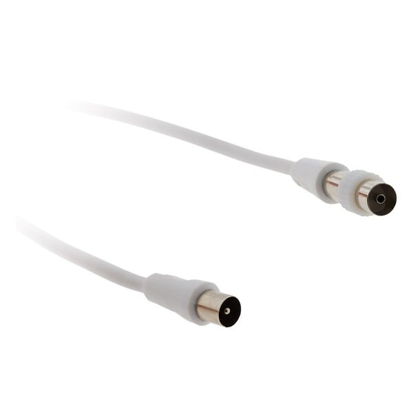 ZENITECH - Prolongateur TV mâle/mâle + adaptateur F/F 2m - Zenitech - large
