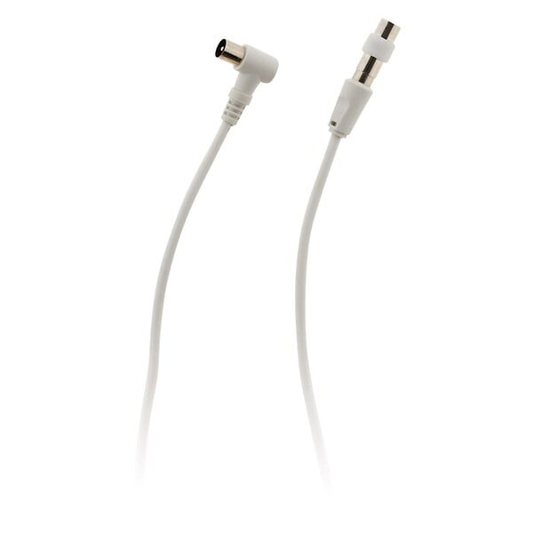 ZENITECH - Prolongateur TV mâle/mâle + adaptateur F/F 2m - Zenitech - large