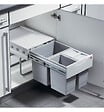 HAILO - Poubelle de cuisine tri sélectif 3 bacs encastrable 35L (18+8.5+8.5) Hailo AS Raumspar Tandem - vignette