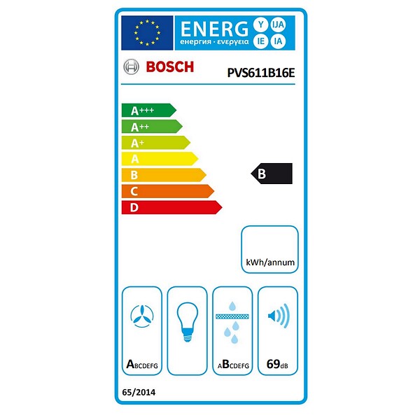 BOSCH - table de cuisson aspirante induction 60cm 4 foyers 7400w noir - PVS611B16E - large