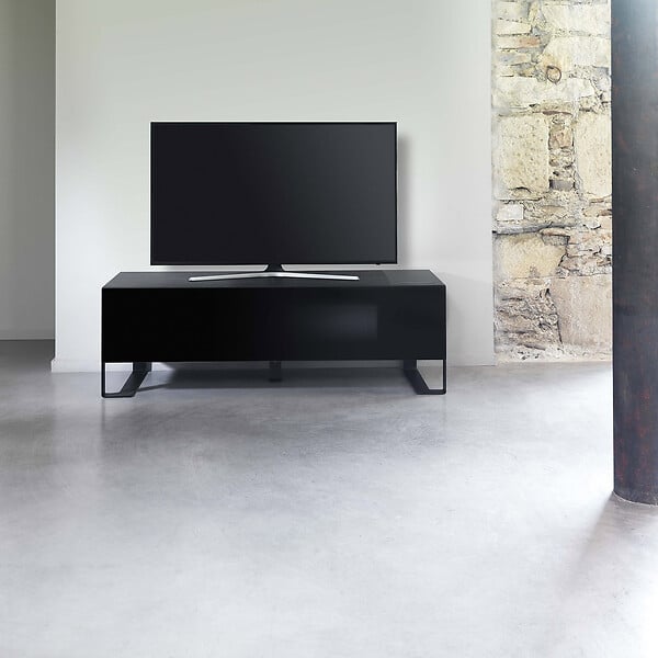 ERARD - meuble tv pour écran 30 à 55 + trappe carbon - 037410 - large