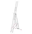 HAILO - Echelle transformable 3 plans 3x12 échelons 8,1m/8,8m en Aluminium Hailo S 120 Pro - vignette