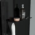 AURLANE - Cabine de douche Hydromassante 115x90x218 cm - Porte coulissante - Fonds & Profilés Noir Mat - vignette