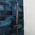 ESSEBAGNO - Luisa combiné support de douche 3 pièces gris gun métal - vignette