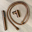 ESSEBAGNO - Luisa combiné support de douche cuivre brossé 3 pièces - vignette