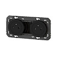 LEGRAND - Double prise de courant 2P+T Surface dooxie 16A précâblées noir - vignette