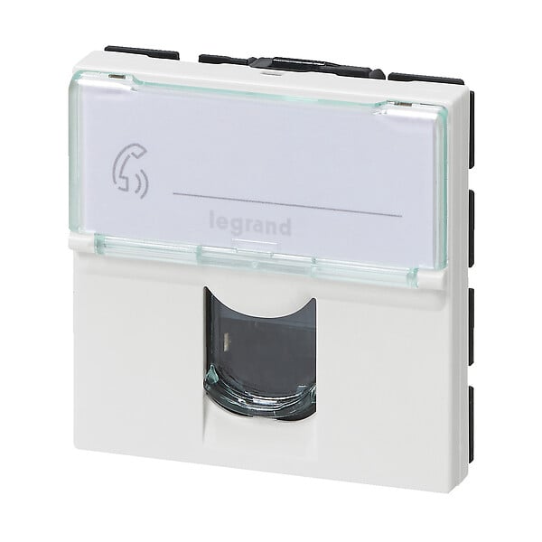 LEGRAND - Prise RJ45 catégorie 6 FTP Mosaic 2 modules - blanc - large