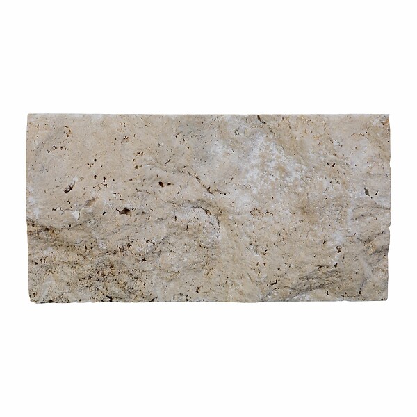 RO'MA NATURE - Brique de parement Travertin Beige Nuancé LLx10 cm (lot de 1 m²) - large
