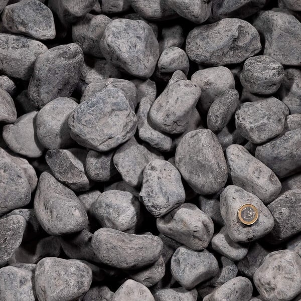 RO'MA NATURE - Galet Noir / Gris Ebano 40-60 mm - Lot de 45 sacs de 20 kg (9 m²) - large