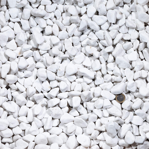 RO'MA NATURE - Galet Blanc Pur 16-25 mm - Lot de 40 sacs de 20 kg (12 m²) - large