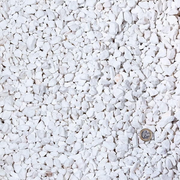 RO'MA NATURE - Gravier Blanc Pur 8-16 mm - Lot de 45 sacs de 20 kg (18 m²) - large