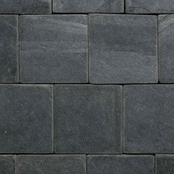 RO'MA NATURE - Pavé Ardoise Gris 15x15x3 cm (vendu au m² - 45 pavés/m²) - large