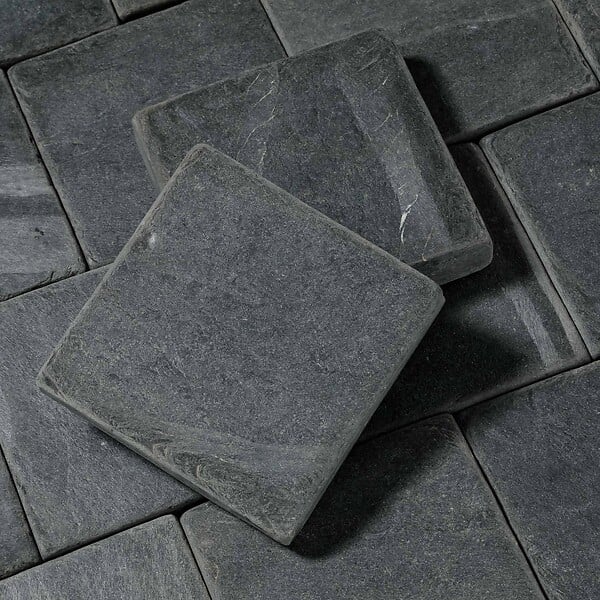 RO'MA NATURE - Pavé Ardoise Gris 15x15x3 cm (vendu au m² - 45 pavés/m²) - large
