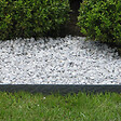 RO'MA NATURE - Bordure de jardin planche Plastique Recyclé Gris 200x14x1 cm (lot de 10 planches soit 20 mètres) - vignette