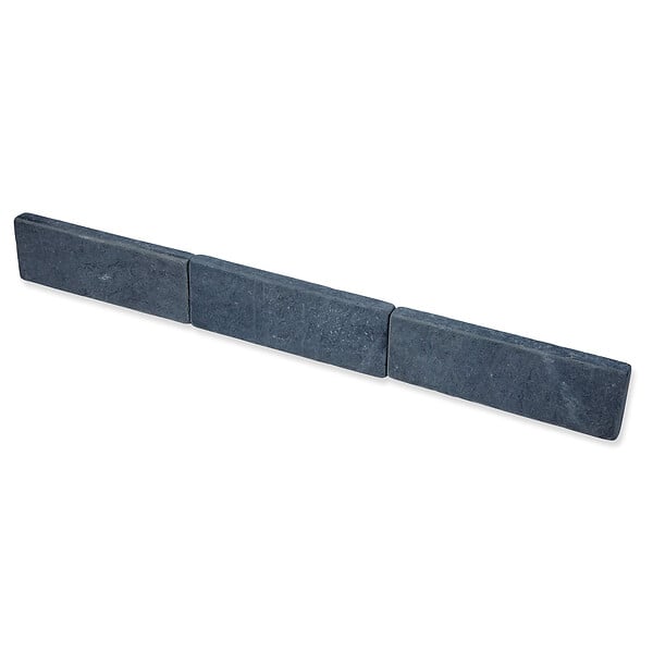 RO'MA NATURE - Bordure de jardin Ardoise Noire Vieillie 30x10x3 cm (lot de 65 bordures soit 19,5 mètres) - large