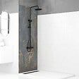 AURLANE - Jeu de 2 Profilés de finition en Aluminium Or Brossé pour Panneaux Muraux - 10x5x2100 mm - vignette