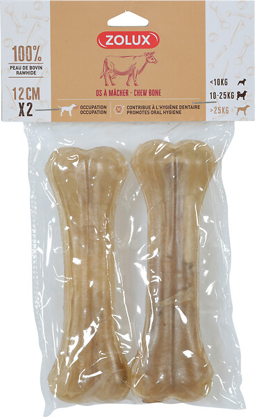 ZOLUX - Os presse pour chien 12cm par 2 - large