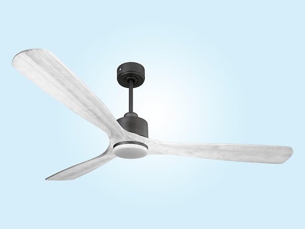 PURLINE - Ventilateur de plafond Réversible  Thermostat Dimmable Wifi Moteur à courant continu Toits en pente Télécommande Lumière à trois tons Hypersilence Mémoire - large