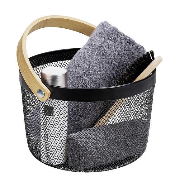 WENKO - Corbeille SDB Bambusa ronde - large