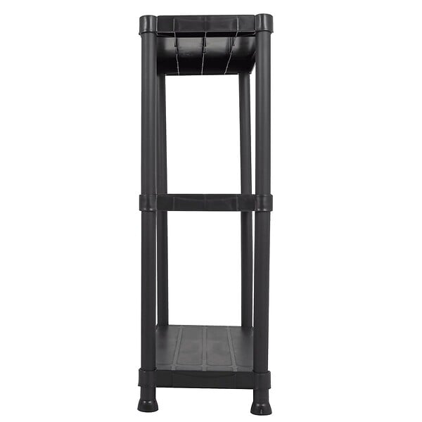 ITOOLS - Etagère résine Noire 3 tablettes L61xP31xH95 cm Charge 30kg par étage ITOOLS - large