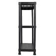 ITOOLS - Etagère résine Noire 3 tablettes L61xP31xH95 cm Charge 30kg par étage ITOOLS - vignette