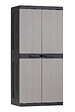 TOOMAX - Armoire haute - Résine - Gris et noir - 89x54x190cm - vignette
