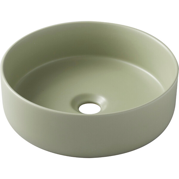 GODART - Vasque à poser ø37cm - Vert mat - Rebords fins - Andria - large