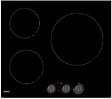 AMICA - table de cuisson induction 58cm 3 feux 5500w noir - aim3530 - vignette