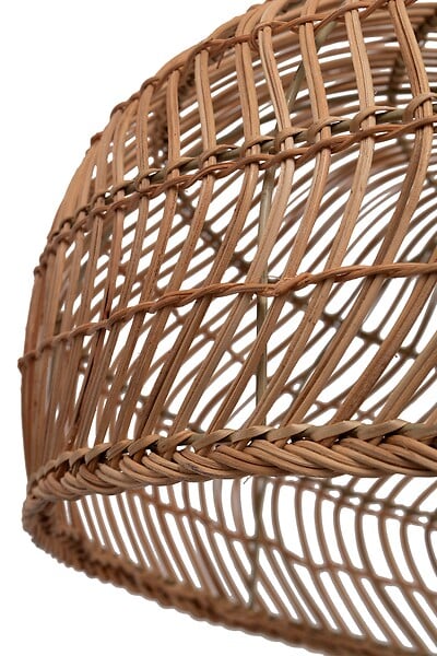 M.CEZARE - Abat-jour pour suspension Eugénie en bambou - ⌀ 80 cm - marron - large