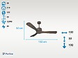 KLASSFAN - Ventilateur de plafond ø132 cm avec LED et Wifi Réversible Hypersilence - vignette