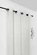 LINDER - Voilage oeillet canon de fusil CELESTINE BLANC 150x280cm - vignette
