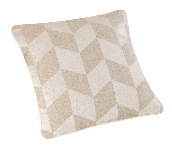 LINDER - Coussin garnis NEW YORK ECRU 45x45cm - large