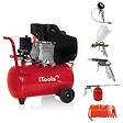 ITOOLS - Compresseur d'air 24 Litres 8 bar 2CV 1.5KW 115 PSI + Kit Air comprimé 5 Pièces ITOOLS - vignette