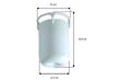 NICOLL - Ensemble siphon à grille pour vidage de receveur de douche - Grille siphon ( grille inox + panier plastique) - vignette
