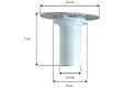 NICOLL - Ensemble siphon à grille pour vidage de receveur de douche - Grille siphon ( grille inox + panier plastique) - vignette