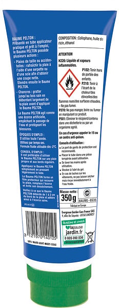 PELTON - Baume protection plaies de taille - 350g - large