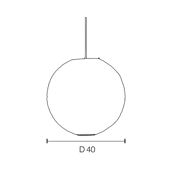 COREP - Suspension papier lama Corep BALL D40cm. - large