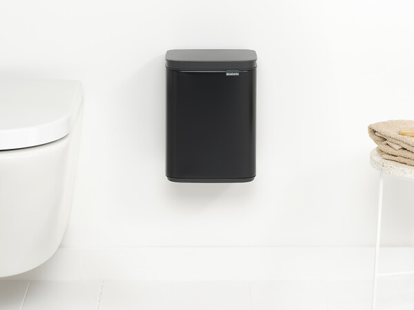 BRABANTIA - Bo Waste Bin, 4L - Matt Black - large