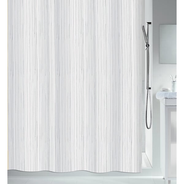 SPIRELLA - Spirella Rideau de douche Polyester RAYA 180x200cm Blanc - large