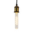XANLITE - Ampoule LED filament tube décorative, culot E27, 4W, équivalent 20W, lumière très chaude, 1800K, angle 320°, verre transparent, filament spiralé - vignette