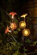 GALIX - Décoration à énergie solaire 3lumens fleurs modèle lys-tournesol h77cm - vignette