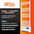 WARM TECH - Radiateur sèche serviettes avec fluide 750W + soufflerie 1000W - vignette