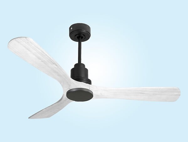PURLINE - Ventilateur de plafond Réversible  Thermostat Wifi Moteur à courant continu Toits en pente Télécommande Hypersilence Mémoire Shopify Vendible (AUTOMATIQUE) - large