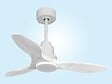 PURLINE - Ventilateur de plafond Réversible  Thermostat Wifi Moteur à courant continu Toits en pente Télécommande Hypersilence Mémoire Shopify Vendible (AUTOMATIQUE) - vignette
