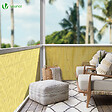 VOUNOT - Canisse PVC brise vue ultra renforce avec attaches de fixation 80x500cm beige - vignette