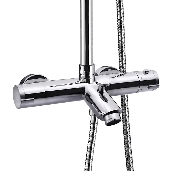 ESSEBAGNO - New Oneo colonne bain-douche thermostatique chrome - large